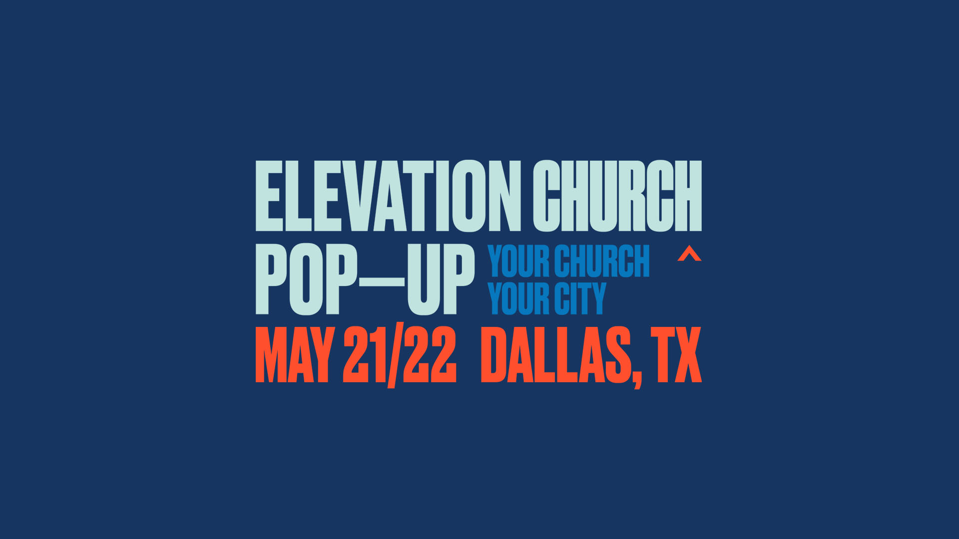 elevation church pop up tour